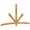 Ekena Millwork Alberta Rough Sawn Timber Gable Bracket, Western Red Cedar, 108"W x 54"H x 2"D x 4"F, 12/12 Pitch GBW108X54X0204ALB00RWR - alternate 5